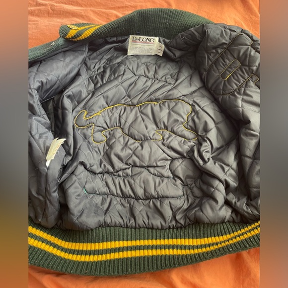 Vintage Delong Varsity Letterman Jacket Peoria Panthers 97 - Picture 9 of 15